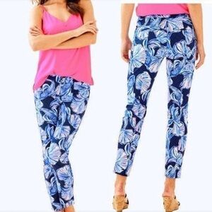 🌸 Lilly Pulitzer Kelly Skinny Pants Navy In Real Life Size 0